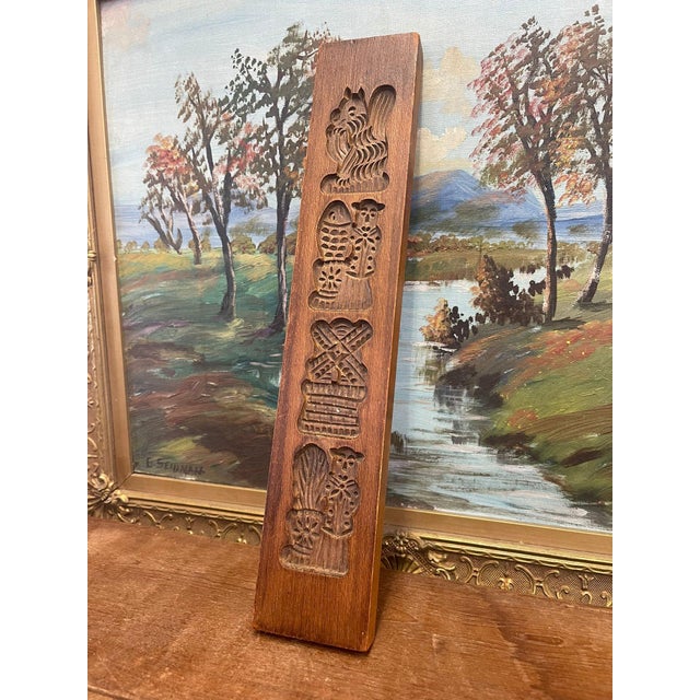 Commonly used for Specula-as or gingerbread creation. Nice rustic aging and Patina on the wood. Vintage Condition...