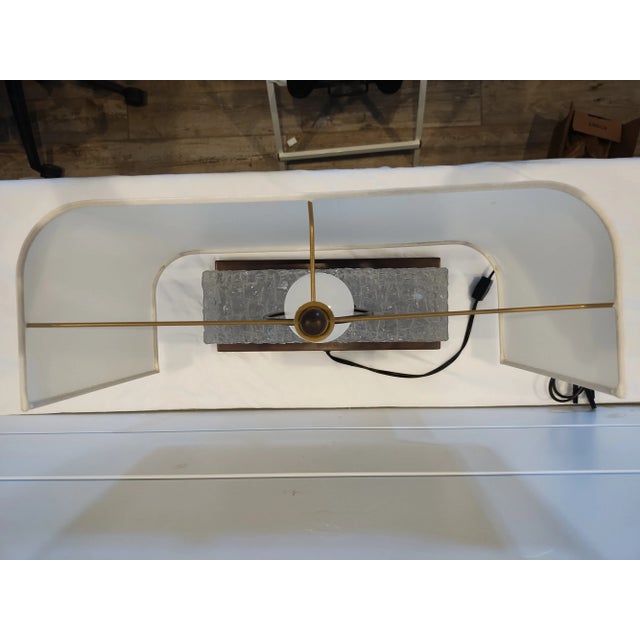 Metal Baker's Carved Ice Table Lamp From McGuire's Robert Kuo Collection For Sale - Image 7 of 7