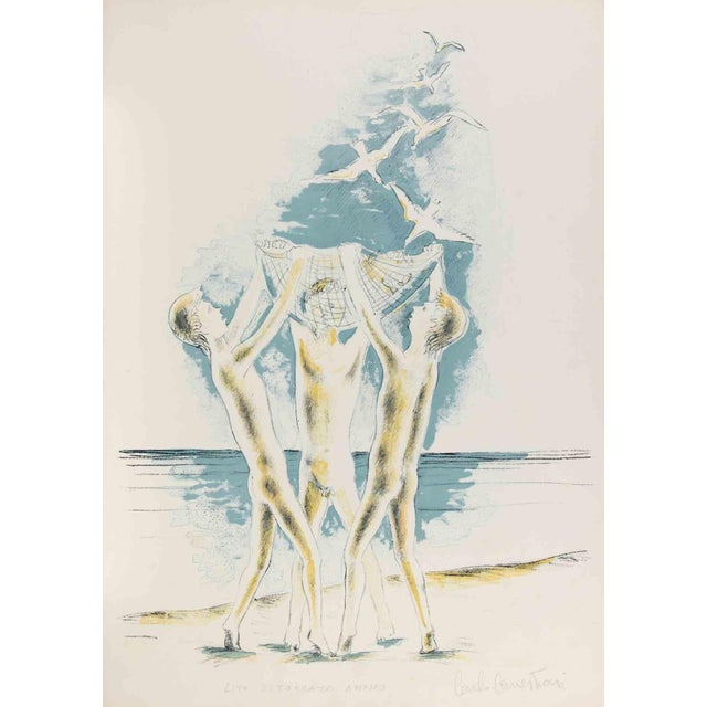 Carlo Canestrari, Untitled\., 1980s, Lithograph For Sale