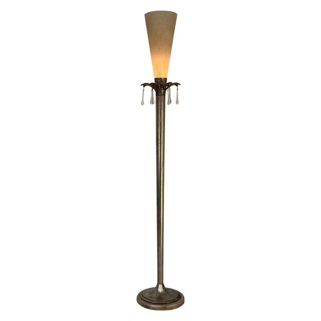 Murano Glass Floor Lamp with Bronze Patinated Base, 1950s For Sale - Image 11 of 11