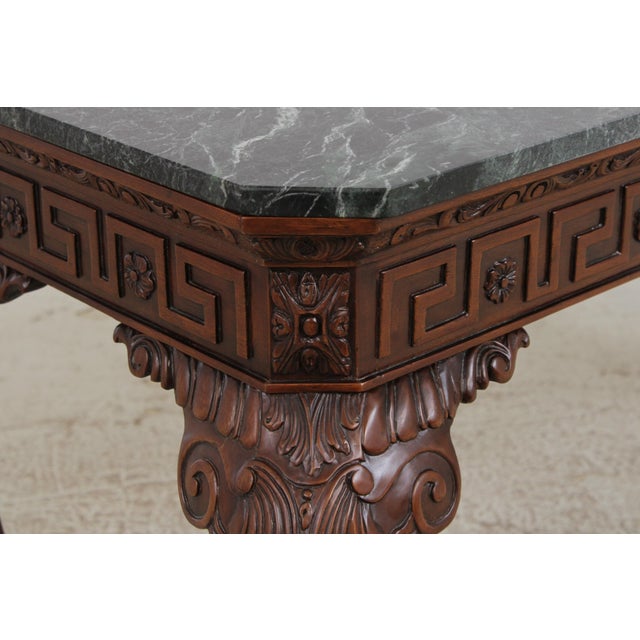 Ardley Hall Marble Top Lion Mask Table For Sale In Philadelphia - Image 6 of 18