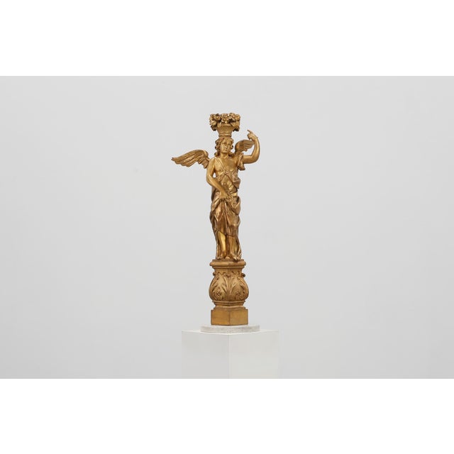 Louis XVI Gilt Oak Angel Figure Part of a Altar, 18th Century For Sale - Image 14 of 14