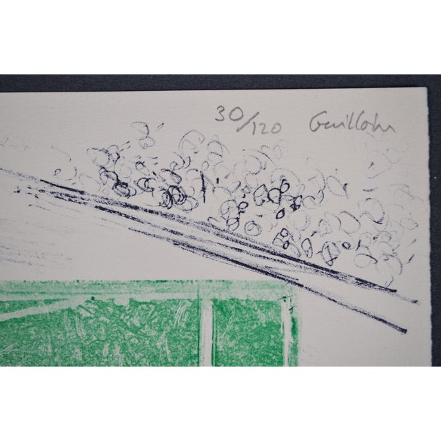 1970s Guillain Siroux “Le Printemps” French Color Print Hand-Signed and Numbered For Sale - Image 9 of 11