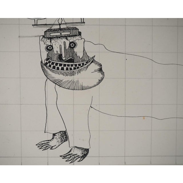 Jean-Claude SILBERMANN, Sneaky signs, The judge's Scales, Drawing For Sale - Image 4 of 5