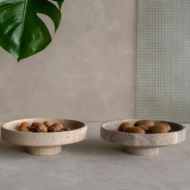 Travertine Narrow Bowl from Kiwano Concept For Sale - Image 4 of 8