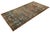 Antique Malayer Hand-Knotted Wool Rug - Distressed Muted Slate Blue & Terracotta For Sale - Image 9 of 9
