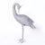 Pair of Mid-Century Metal Cranes or Bird Sculptures For Sale - Image 4 of 11