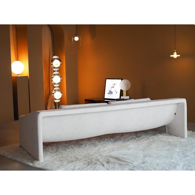 A rare sofa model ‘Malmo’ by MOROSO designed Patricia Urquiola in 2002. Elegant sofa design elevated by new reupholstery...