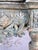 French Louis XVI Painted Gesso & Giltwood Console Table With Shaped Marble Top For Sale - Image 13 of 16