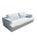 Rh Monza Bench-Cushion Sofa – 8’ Luxe Depth in White Performance Linen Weave (Made in Italy) For Sale - Image 11 of 15