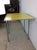 Metal Mid Century Modern Small Yellow Formica Top Table With Two Drop Leafs For Sale - Image 7 of 12