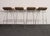 Metal Set of Four Brazilian Leather and Stainless Steel Bar Stools by Fernando Jaeger For Sale - Image 7 of 18
