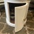 Vintage Drum End Table in Gloss White Finish For Sale - Image 6 of 7