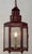 A large American early to mid 19th century red tole painted lantern. In excellent condition, repainted sometime in the mid...