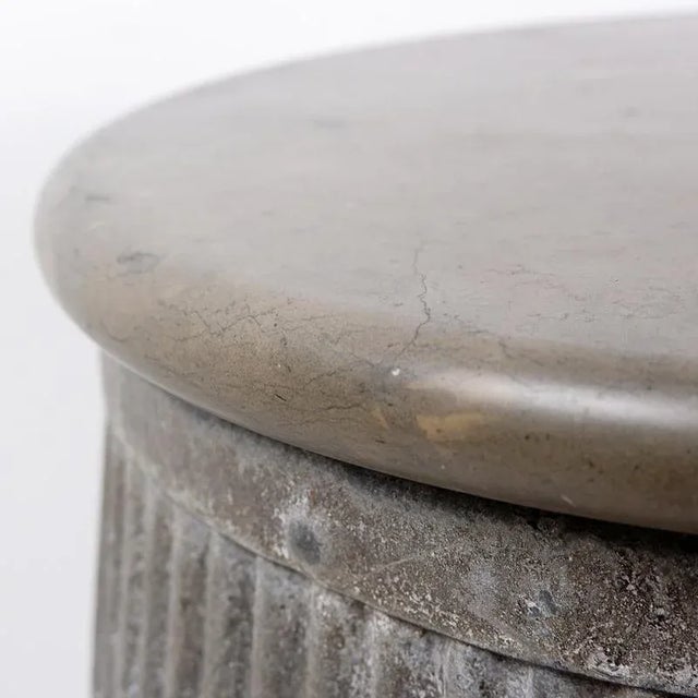 Vintage Dolly Tub Rival Side Table with Stone Top, 1930s For Sale - Image 6 of 13