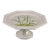 Vintage Ceramic Hand Painted Bamboo Pattern Made in Italy Pedestal Cake Stand For Sale