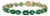 19.98ct Mix-Cut Natural Zambian Emerald Statement Bracelet in 14k Yellow Gold For Sale