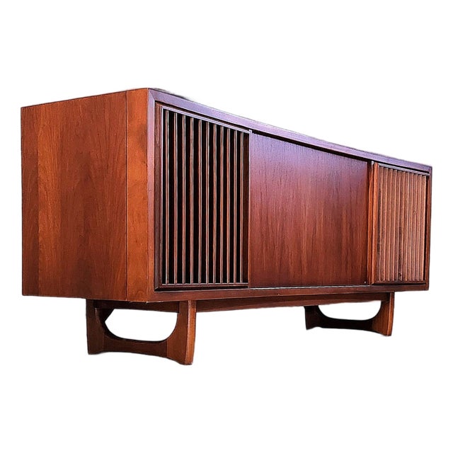 Circa 66 Rca Annapolis Encomium Refurbished Mid Century Modern Stereo Console Record Player For Sale