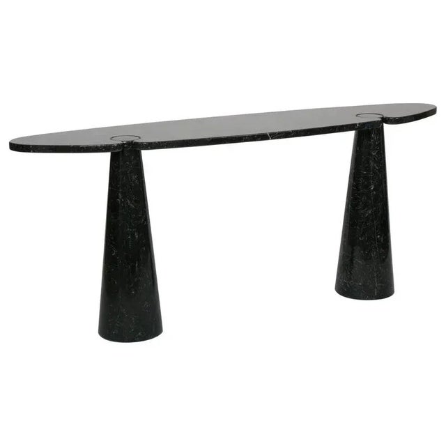 Vintage Console in Black Marble by Mangiarotti, 1960s For Sale - Image 6 of 6