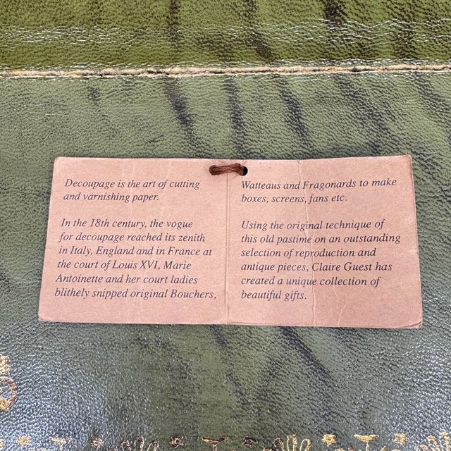 Antique 19th Cen. English Victorian Decoupage Campaign Lap Desk / Writing Slope For Sale - Image 11 of 18