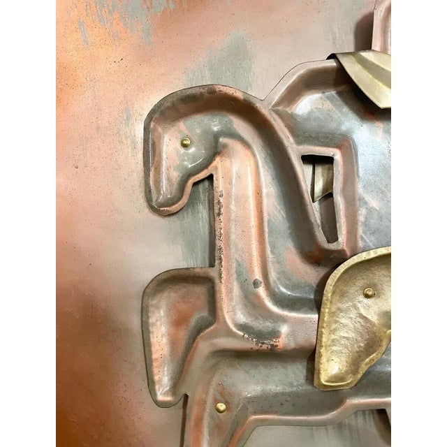 French Copper Horse Plaque For Sale - Image 6 of 8