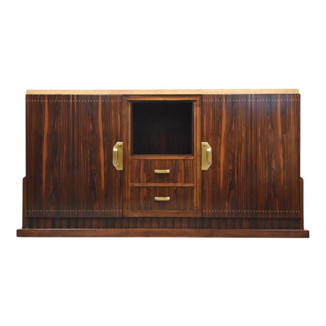 Art Deco Modern Sideboard by Christian Krass in Macassar For Sale
