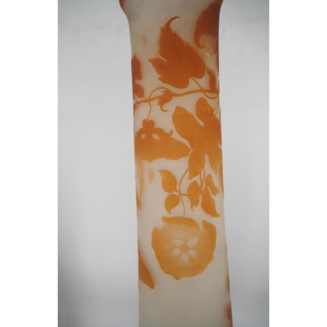 Emile Galle Important glass paste vase decorated with volubilis Multi-layered glass acid-etched in cameo and reworked in...