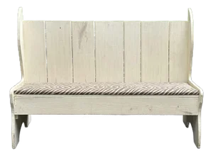 Vintage Bench Made Farmhouse Painted Pew Bench