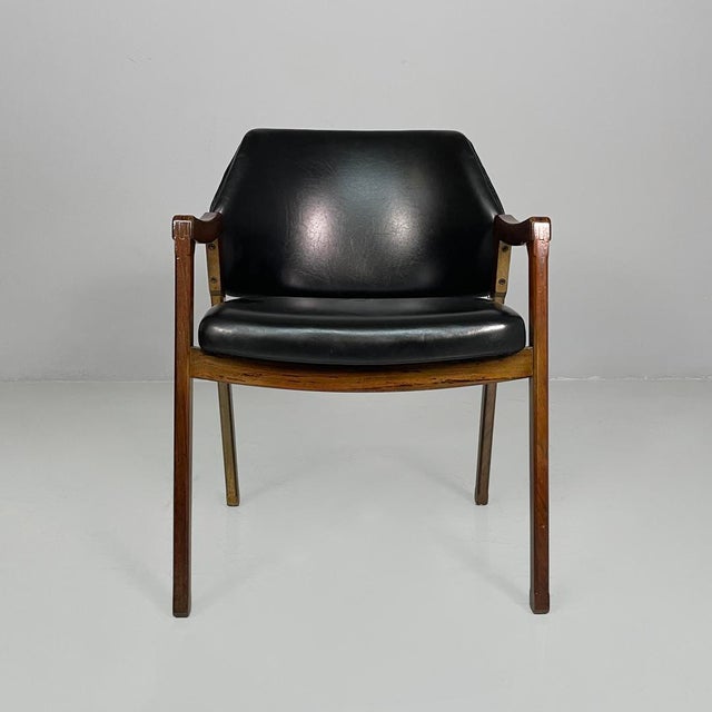 1960s Mid-Century Modern Italian Model 814 Chairs from Cassina, 1960s, Set of 6 For Sale - Image 5 of 18