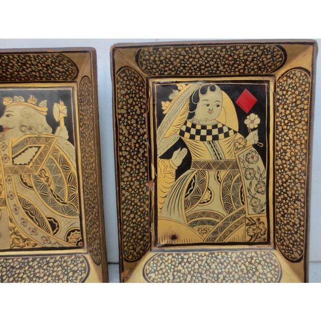 Chinese Antique Chinese Canton Export Games Trays Circa 1825 For Sale - Image 3 of 11