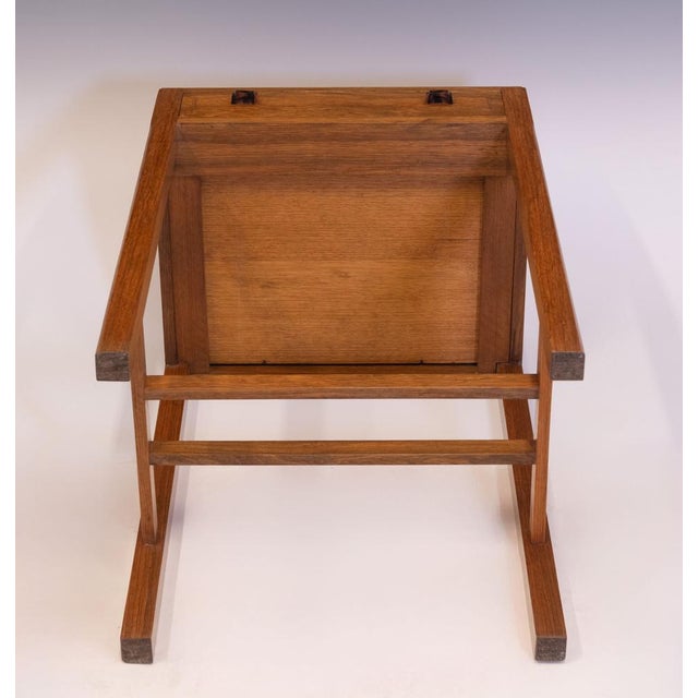 Cotswold School Walnut and Ebony Side Table with Drawer, 1930s For Sale - Image 14 of 18