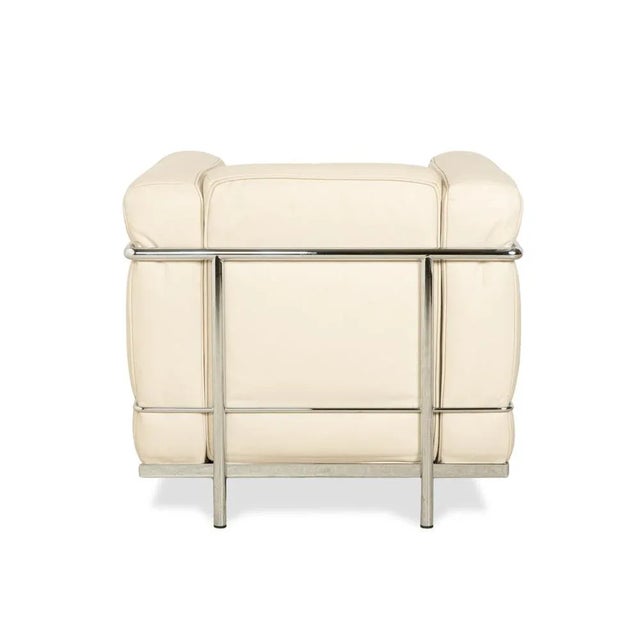 LC 2 Armchair in Cream Leather by Le Corbusier for Cassina For Sale - Image 10 of 12
