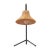 Modern Cleo 22" Rattan Table Lamp in Black/Natural For Sale - Image 3 of 6