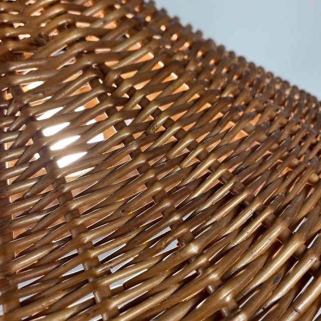 Mid-Century Rattan & Wicker Pendant, Sweden, 1960s For Sale - Image 12 of 16