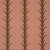 Schumacher x Celerie Kemble Acanthus Stripe Wallpaper In Brown On Rosewood For Sale