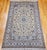 Beige Vintage Persian Nain Area Rug, Hand-Knotted Wool & Silk, Floral Pattern, 5x7, Ivory & Blue For Sale - Image 8 of 16