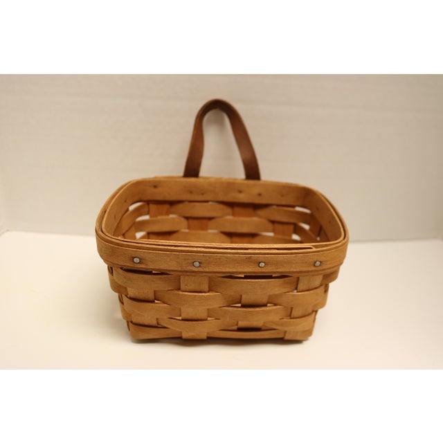 Rustic 1990s Vintage Longaberger Basket For Sale - Image 3 of 7