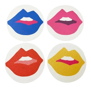 Kiss Me I by Angela Blehm Coasters - Set of 4