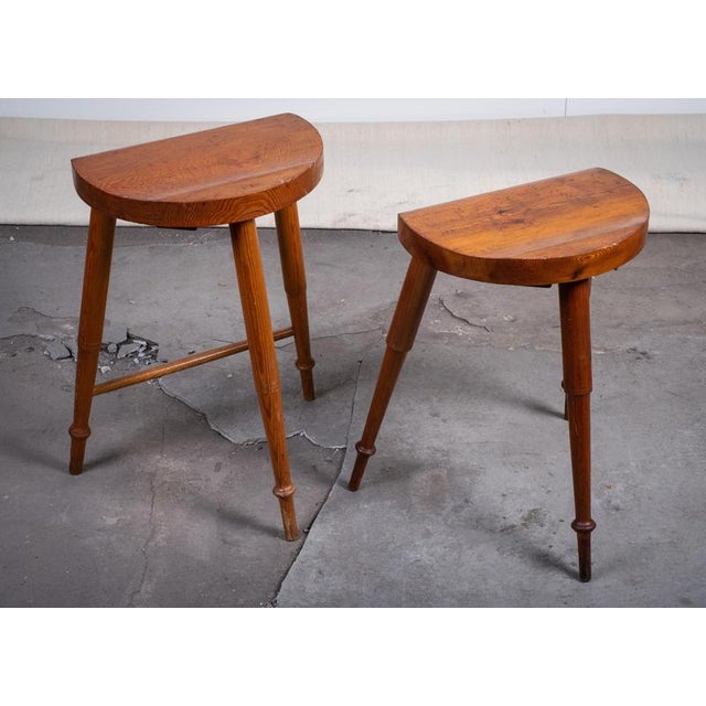 Danish Golden Age Artist Stools in Pine, 1850s, Set of 2 For Sale - Image 5 of 12