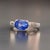 Natural Sapphire Diamond Ring 6.5 14k White Gold 2.36 TCW Certified For Sale - Image 9 of 16
