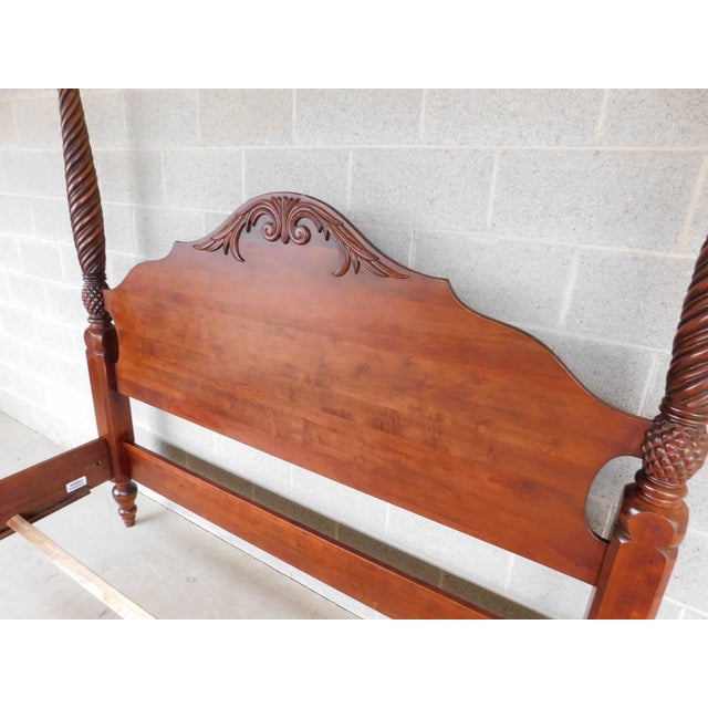 Late 20th Century Ethan Allen British Classics California King Size Poster Bed For Sale - Image 5 of 17