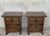 Spanish Spanish Walnut Nightstands with Iron Hardware - a Pair For Sale - Image 3 of 9