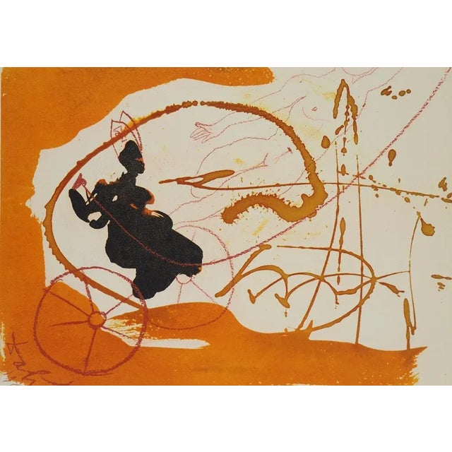 Salvador Dalí (1904-1989) Biblia Sacra - The Chariot of Fire (Elias super currus igneus), 1969 Lithography Signed in the...