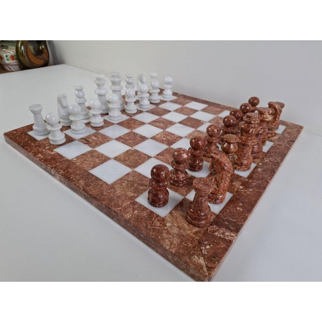 Mid-Century Modern German Marble Stone Chess Set, 1970s For Sale - Image 6 of 18
