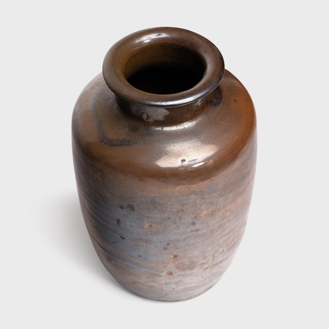 Chinese Vintage Chinese Sunset Glazed Vinegar Jar, Early 20th Century For Sale - Image 3 of 4