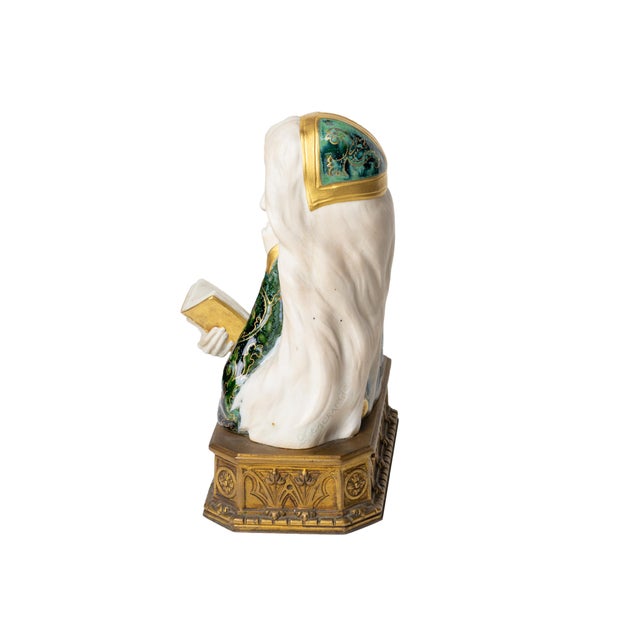 Art Nouveau Faience Woman Bust by Leon Noel Delagrange, 1889 For Sale - Image 14 of 18