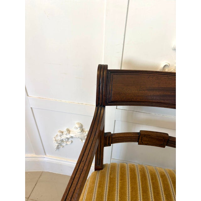 Set of Antique George III Mahogany Desk Chairs, 1800 For Sale - Image 9 of 13