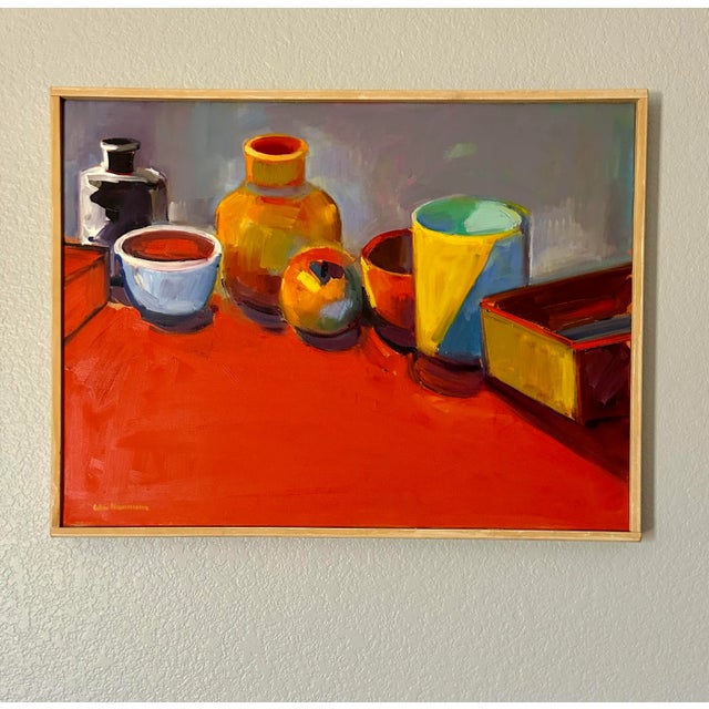 Still Life Painting Signed William Hannum Rich Colors California Artist For Sale - Image 13 of 13