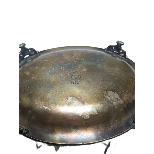 Art Nouveau Fruit Bowl on Stand by Fraget, Poland, 1900s For Sale - Image 10 of 14