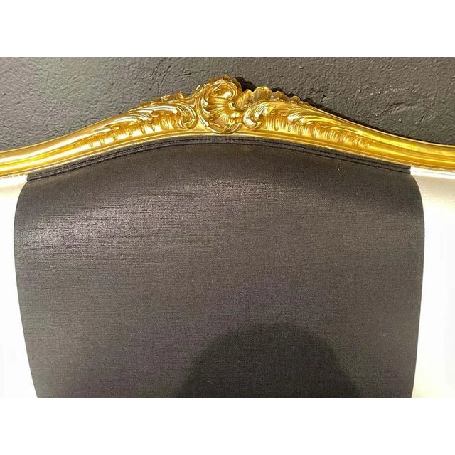 White Water Gilt French Settee, Sofa or Loveseat For Sale - Image 8 of 13